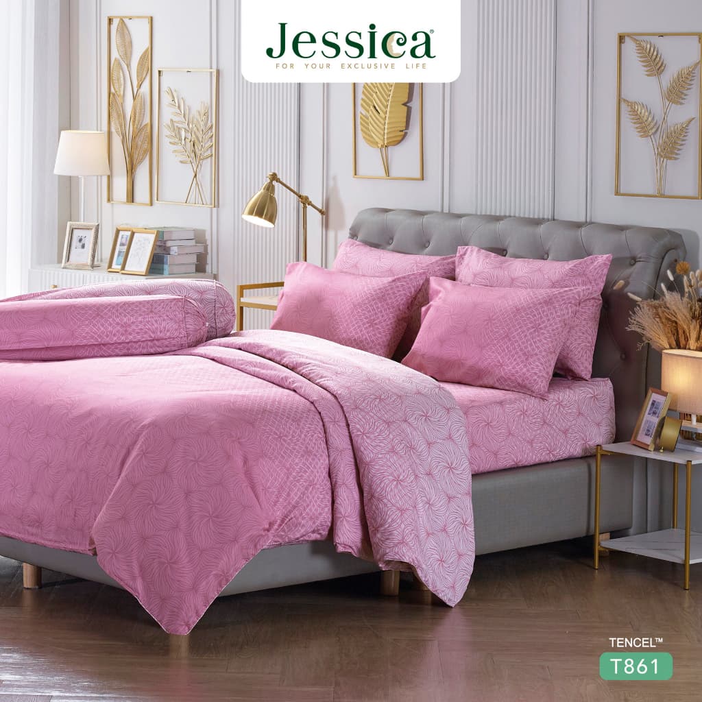 Jessica รุ่น T866 ชุดเครื่องนอน Tencel พิมพ์ลาย สัมผัสนุ่มลื่นดุจแพรไหม ระบายอากาศดีเยี่ยม ลดการสะสมของแบคทีเรีย https://lnwchill.com