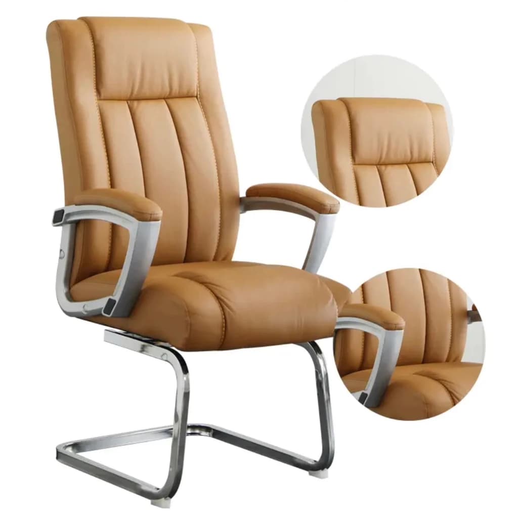 GoodLuck เก้าอี้สำนักงาน เก้าอี้นั่งทำงาน ขาเหล็กตรงส่วนฐานหมุนได้ เก้าอี้ผู้บริหาร Furniture Office chair ch162 https://lnwchill.com