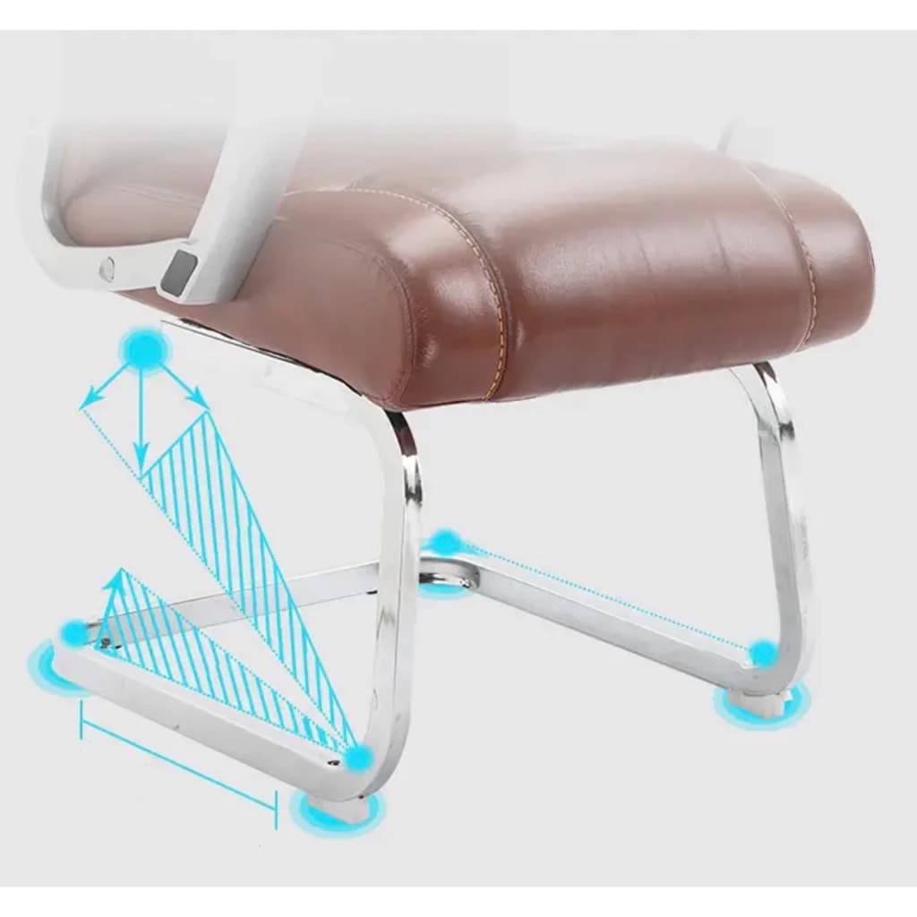 GoodLuck เก้าอี้สำนักงาน เก้าอี้นั่งทำงาน ขาเหล็กตรงส่วนฐานหมุนได้ เก้าอี้ผู้บริหาร Furniture Office chair ch162 https://lnwchill.com