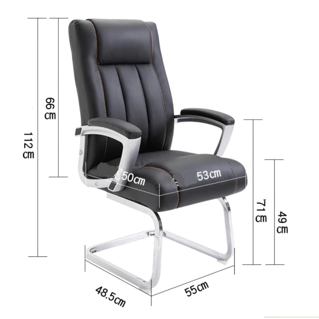 GoodLuck เก้าอี้สำนักงาน เก้าอี้นั่งทำงาน ขาเหล็กตรงส่วนฐานหมุนได้ เก้าอี้ผู้บริหาร Furniture Office chair ch162 https://lnwchill.com