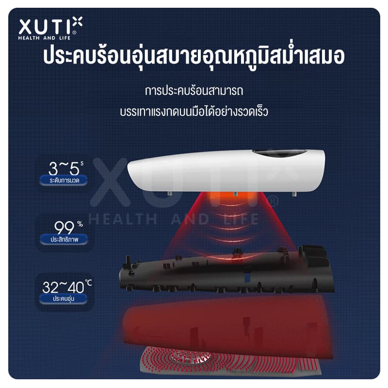 XUTI เครื่องนวดมือไฟฟ้า ให้ความอบอุ่นในการนวดมือนวดนิ้ว อุปกรณ์นวดดูแลมิอ เครื่องมือนวดมือ https://lnwchill.com