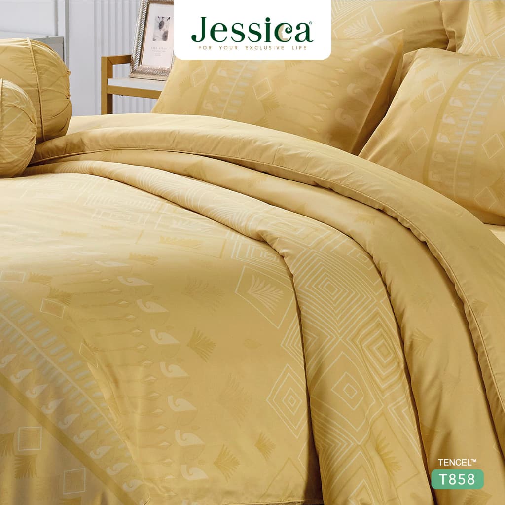 Jessica รุ่น T858 ชุดเครื่องนอน Tencel พิมพ์ลาย สัมผัสนุ่มลื่นดุจแพรไหม ระบายอากาศดีเยี่ยม ลดการสะสมของแบคทีเรีย https://lnwchill.com