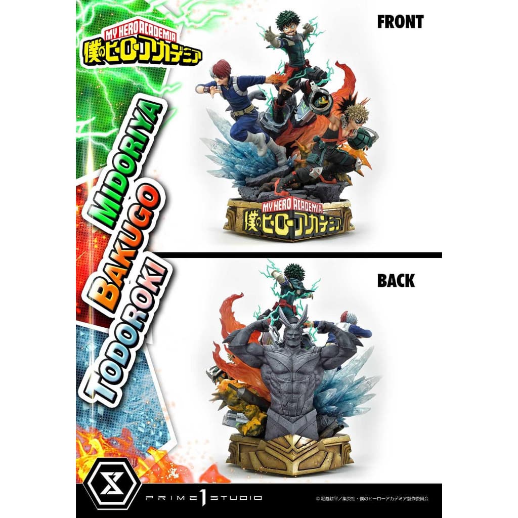 Prime 1 Studio (UPMMHA-01DX) - Midoriya, Bakugo, Todoroki: My Hero Academia 1/4 Scale (Deluxe) https://lnwchill.com