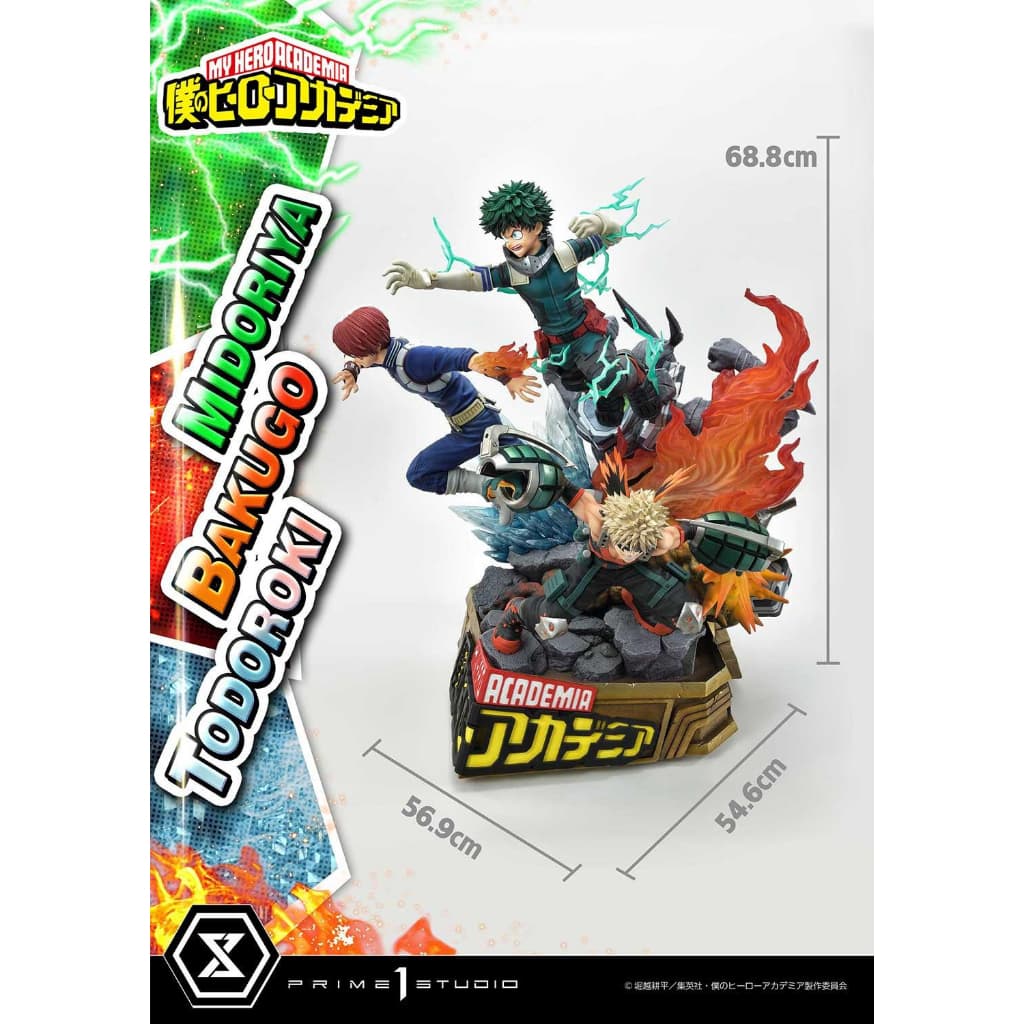 Prime 1 Studio (UPMMHA-01DX) - Midoriya, Bakugo, Todoroki: My Hero Academia 1/4 Scale (Deluxe) https://lnwchill.com