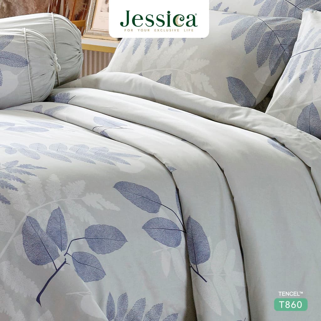Jessica รุ่น T860 ชุดเครื่องนอน Tencel พิมพ์ลาย สัมผัสนุ่มลื่นดุจแพรไหม ระบายอากาศดีเยี่ยมและลดการสะสมของแบคทีเรีย https://lnwchill.com
