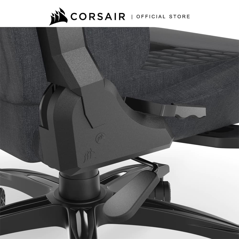 CORSAIR Chair รุ่น TC100 RELAXED Gaming Chair E-Sport เก้าอี้สีเทา เก้าอี้พนักพิงสูง ลดอาการปวดเมื่อย เก้าอี้เบาะ นุ่ม เกรดพรีเมี่ยม - Fabric Black/Grey https://lnwchill.com