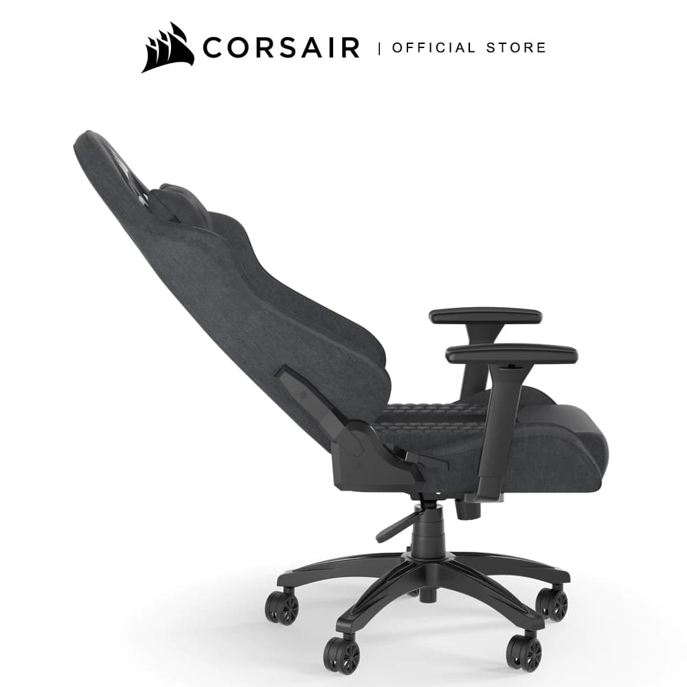 CORSAIR Chair รุ่น TC100 RELAXED Gaming Chair E-Sport เก้าอี้สีเทา เก้าอี้พนักพิงสูง ลดอาการปวดเมื่อย เก้าอี้เบาะ นุ่ม เกรดพรีเมี่ยม - Fabric Black/Grey https://lnwchill.com