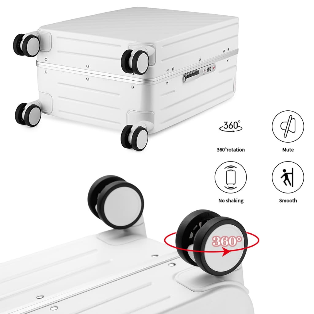 SiamChoice รุ่น SC20ALU กระเป๋าเดินทาง 20 นิ้ว เปลือกแข็ง PC กรอบอลูมิเนียม ด้ามจับกว้าง ล็อคTSA ล้อคู่หมุน 360° กันน้ำ ทันสมัย https://lnwchill.com