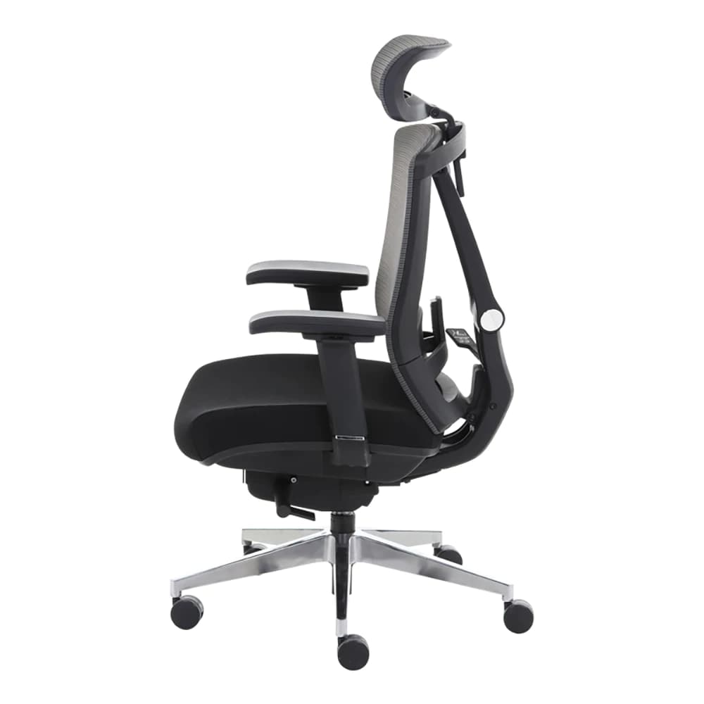 Ergotrend เก้าอี้เพื่อสุขภาพ เออร์โกเทรน รุ่น ERGO-X BLACK สีดำ เก้าอี้สีดำ ระบายอากาศดีเยี่ยม นุ่มสบาย ตามหลักสรีระศาสตร์ Ergonomic เก้าอี้พนักพิงสูง ลดอาการปวดเมื่อย เกรดคุณภาพ https://lnwchill.com