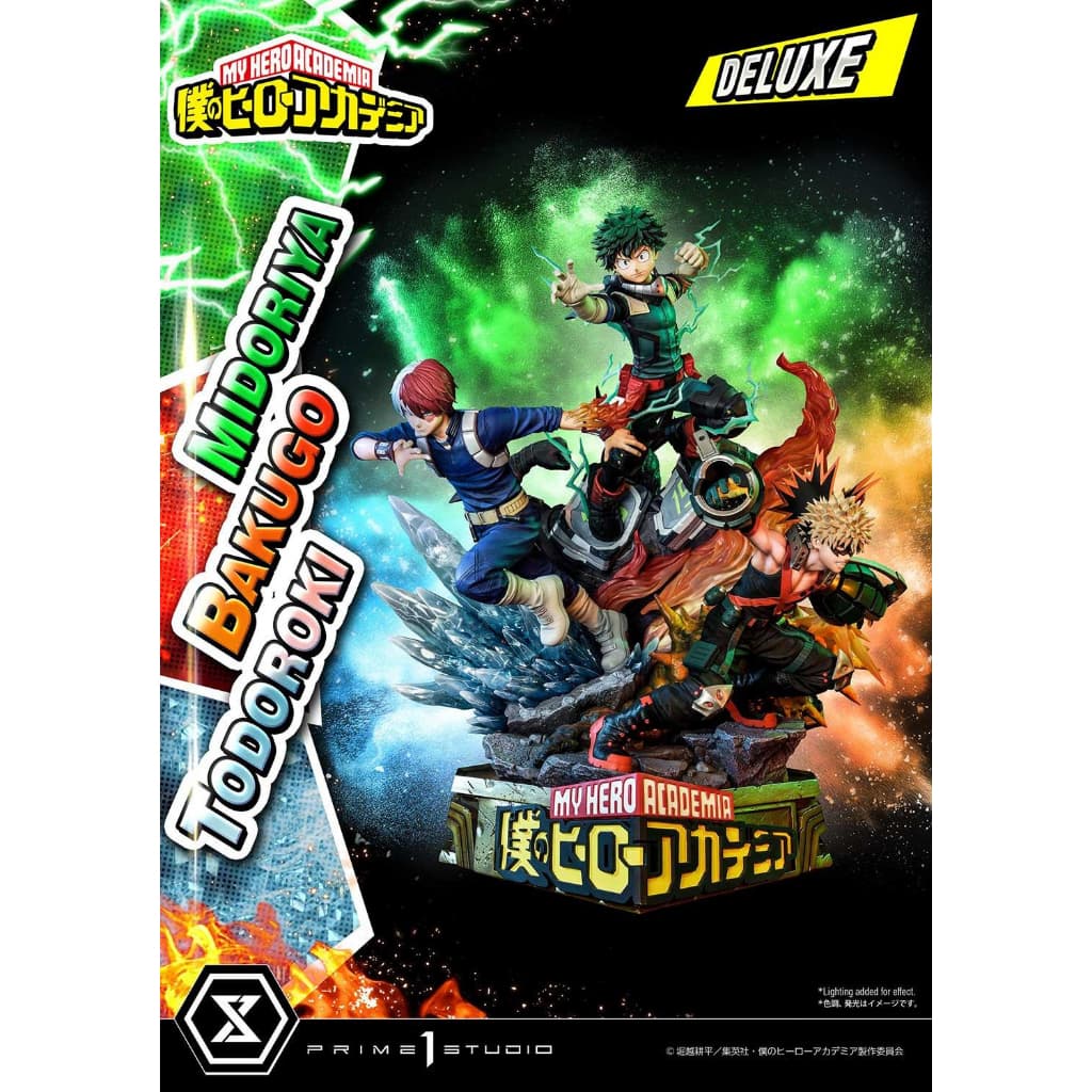 Prime 1 Studio (UPMMHA-01DX) - Midoriya, Bakugo, Todoroki: My Hero Academia 1/4 Scale (Deluxe) https://lnwchill.com