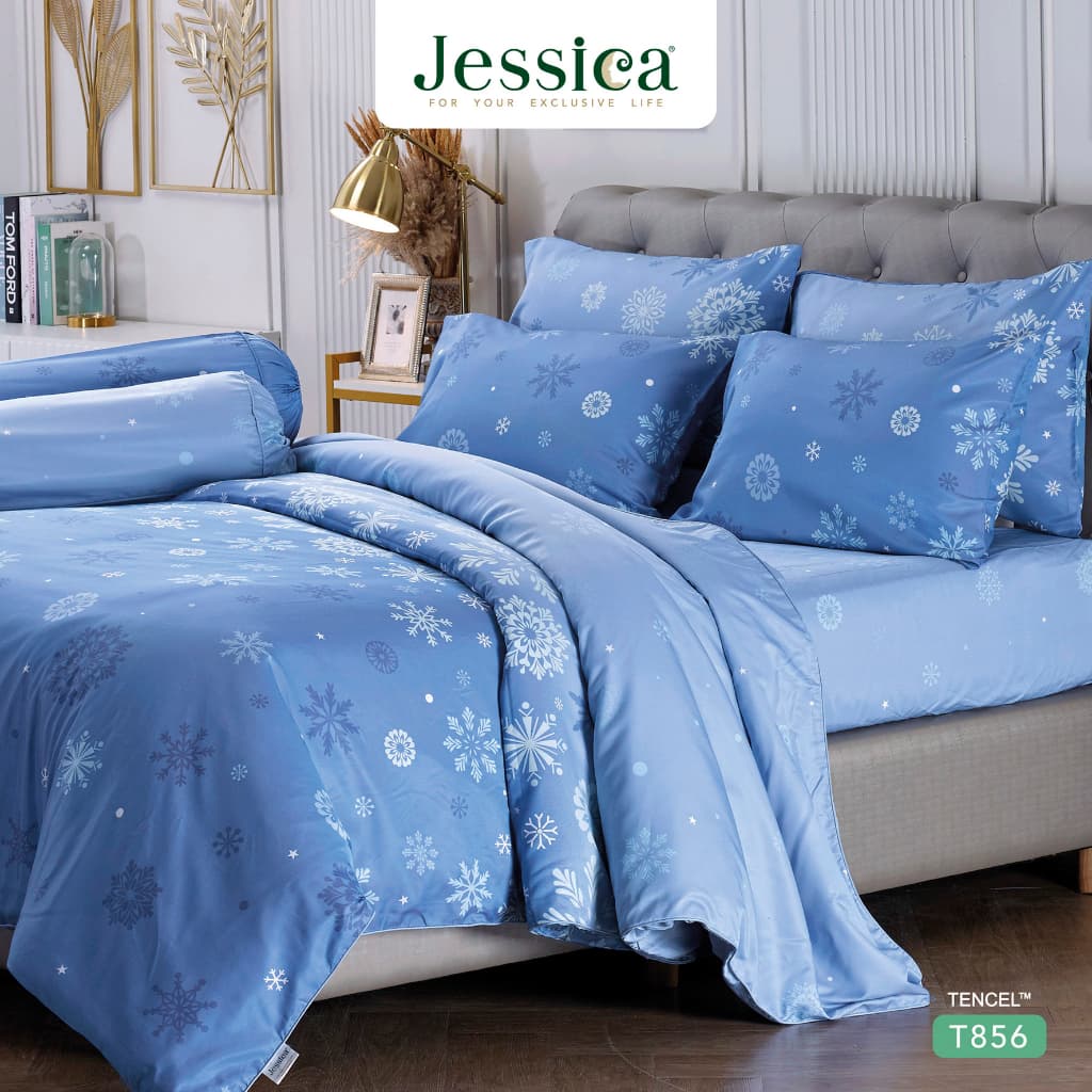 Jessica รุ่น T856 ชุดเครื่องนอน Tencel พิมพ์ลวดลายโดดเด่น สัมผัสนุ่มลื่นดุจแพรไหม ระบายอากาศได้ดีเยี่ยม และเป็นมิตรต่อสิ่งแวดล้อม https://lnwchill.com