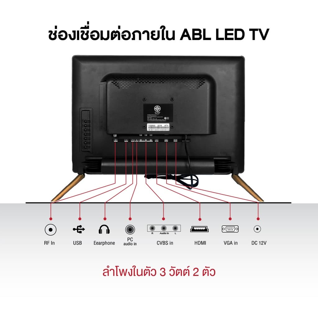ABL รุ่น 20OLX TV LED 20 นิ้ว HD ภาพคมชัด คุ้มค่า ครบครัน ฟังก์ชันเชื่อมต่อง่าย https://lnwchill.com