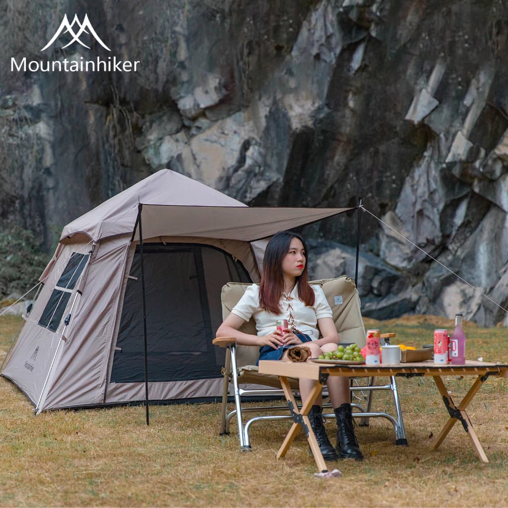 Mountainhiker Naturehike เต็นท์ กางอัตโนมัติ พับได้ แจ้ง เดินป่า นอน สนามเดินป่า พักในสวน ขนาด 3-4 คน https://lnwchill.com