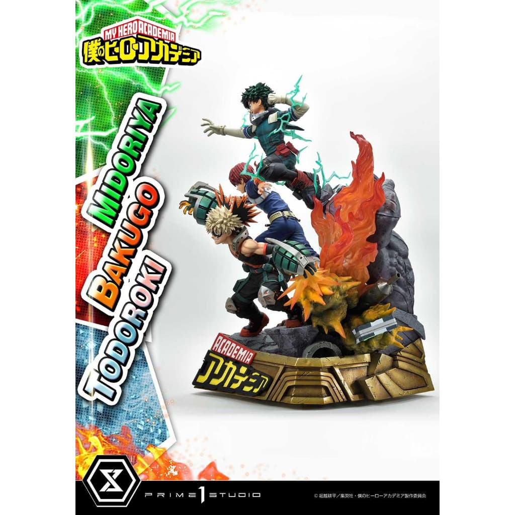 Prime 1 Studio (UPMMHA-01DX) - Midoriya, Bakugo, Todoroki: My Hero Academia 1/4 Scale (Deluxe) https://lnwchill.com
