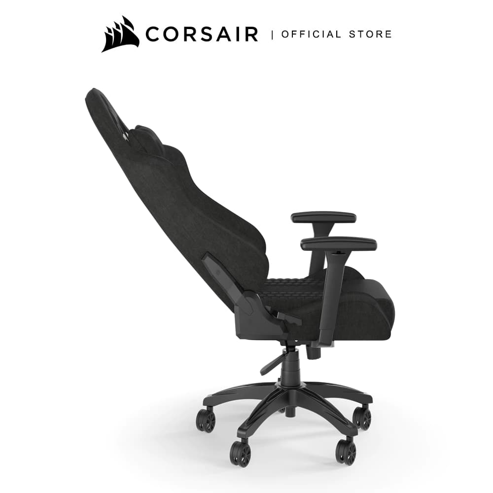 CORSAIR Chair รุ่น TC100 RELAXED Gaming Chair E-Sport เก้าอี้สีดำ เก้าอี้เกมมิ่งเพื่อสุขภาพ นุ่มสบาย ตามหลักสรีระศาสตร์ เก้าอี้เบาะ นุ่ม เกรดพรีเมี่ยม - Fabric Black/Black https://lnwchill.com