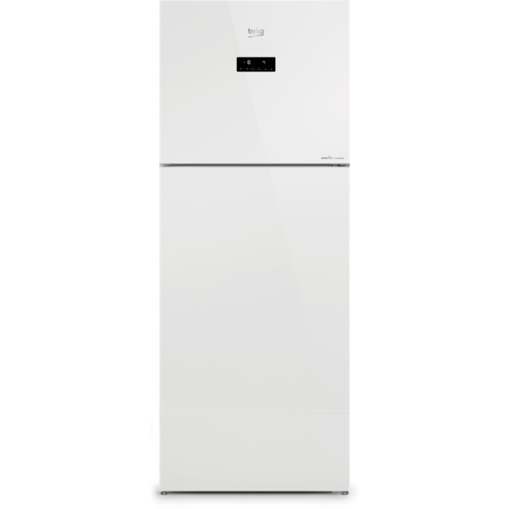 Beko รุ่น RDNT470E10VZJHFGW ตู้เย็นกระจกขาว 2 ประตู 14.6 คิว อินเวอร์เตอร์ เทคโนโลยี HarvestFresh NeoFrost ประหยัดไฟ 5 ดาว https://lnwchill.com