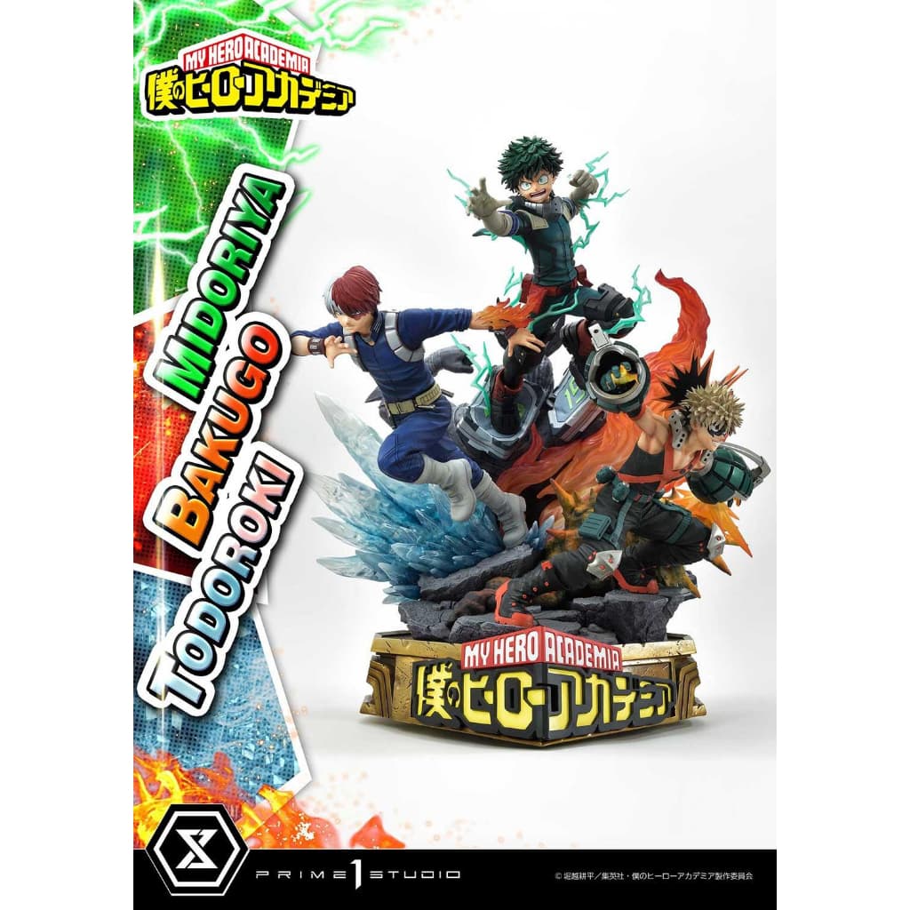 Prime 1 Studio (UPMMHA-01DX) - Midoriya, Bakugo, Todoroki: My Hero Academia 1/4 Scale (Deluxe) https://lnwchill.com