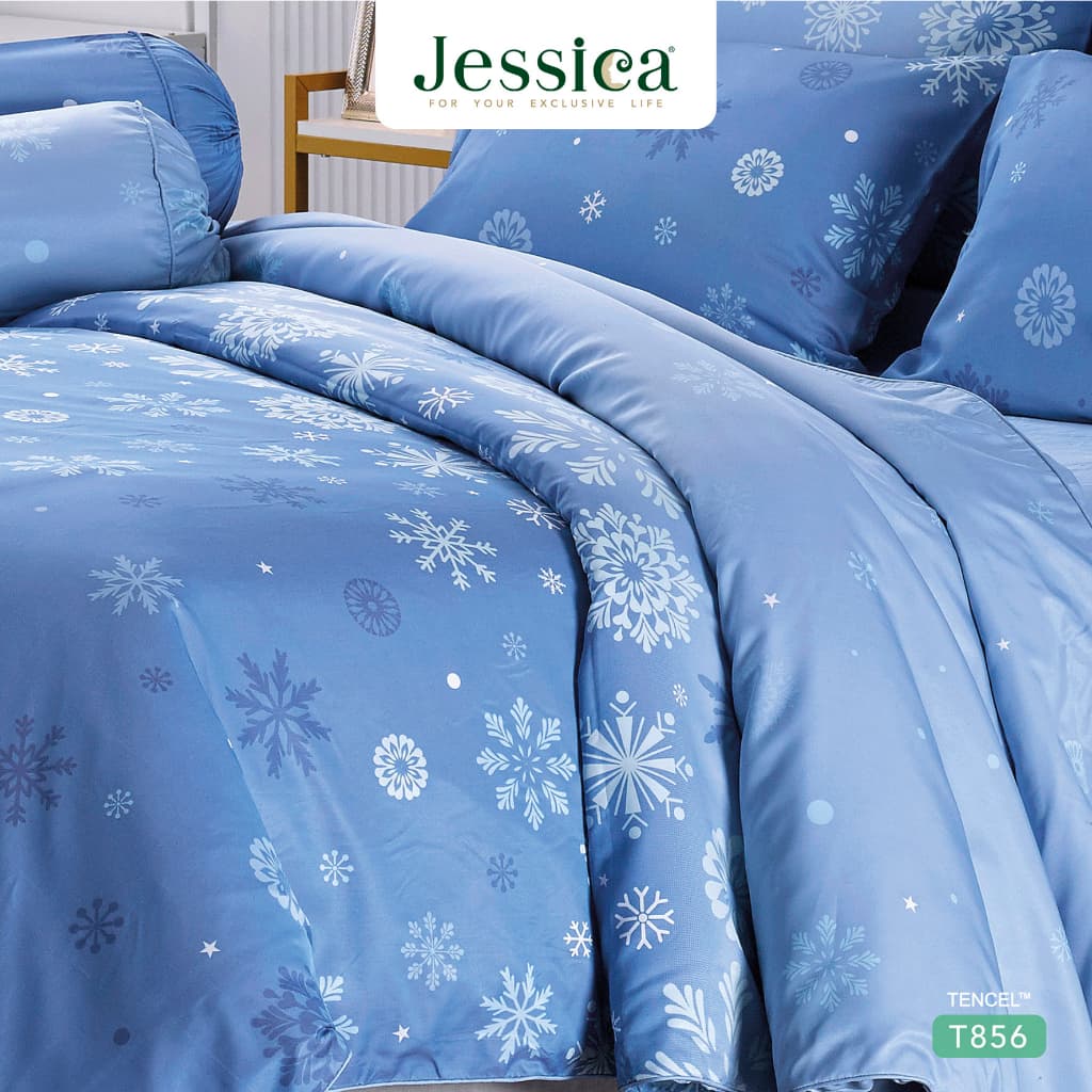 Jessica รุ่น T856 ชุดเครื่องนอน Tencel พิมพ์ลวดลายโดดเด่น สัมผัสนุ่มลื่นดุจแพรไหม ระบายอากาศได้ดีเยี่ยม และเป็นมิตรต่อสิ่งแวดล้อม https://lnwchill.com