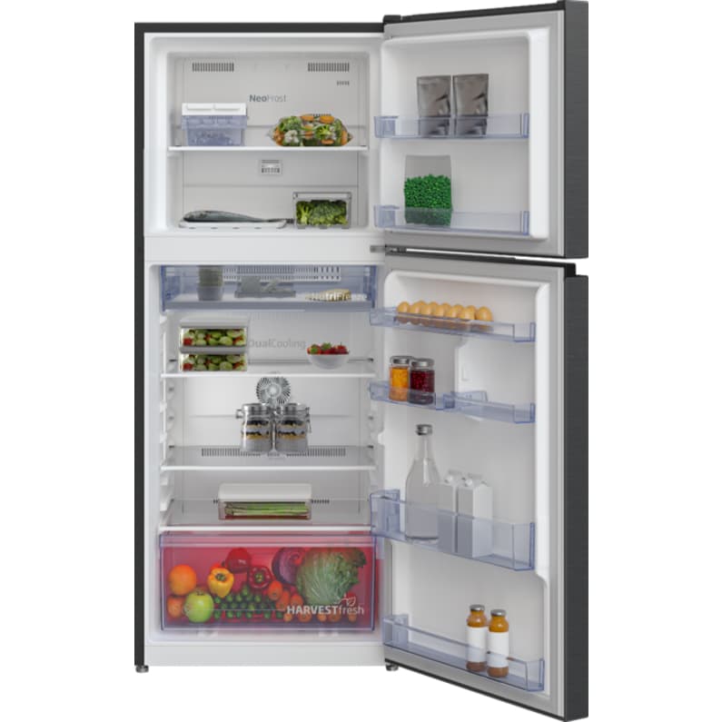 Beko รุ่น RDNT371I40VHFSK ตู้เย็น 2 ประตู 12 คิว อินเวอร์เตอร์ NutriFreeze HarvestFresh สี Dark Inox ประหยัดพลังงาน https://lnwchill.com