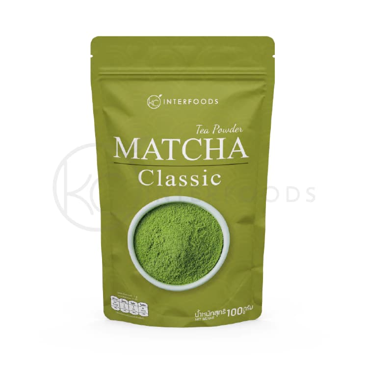 ผงชาเขียวมัทฉะ 100% สูตรคลาสสิค 100 กรัม (Classic Matcha Green Tea) https://lnwchill.com