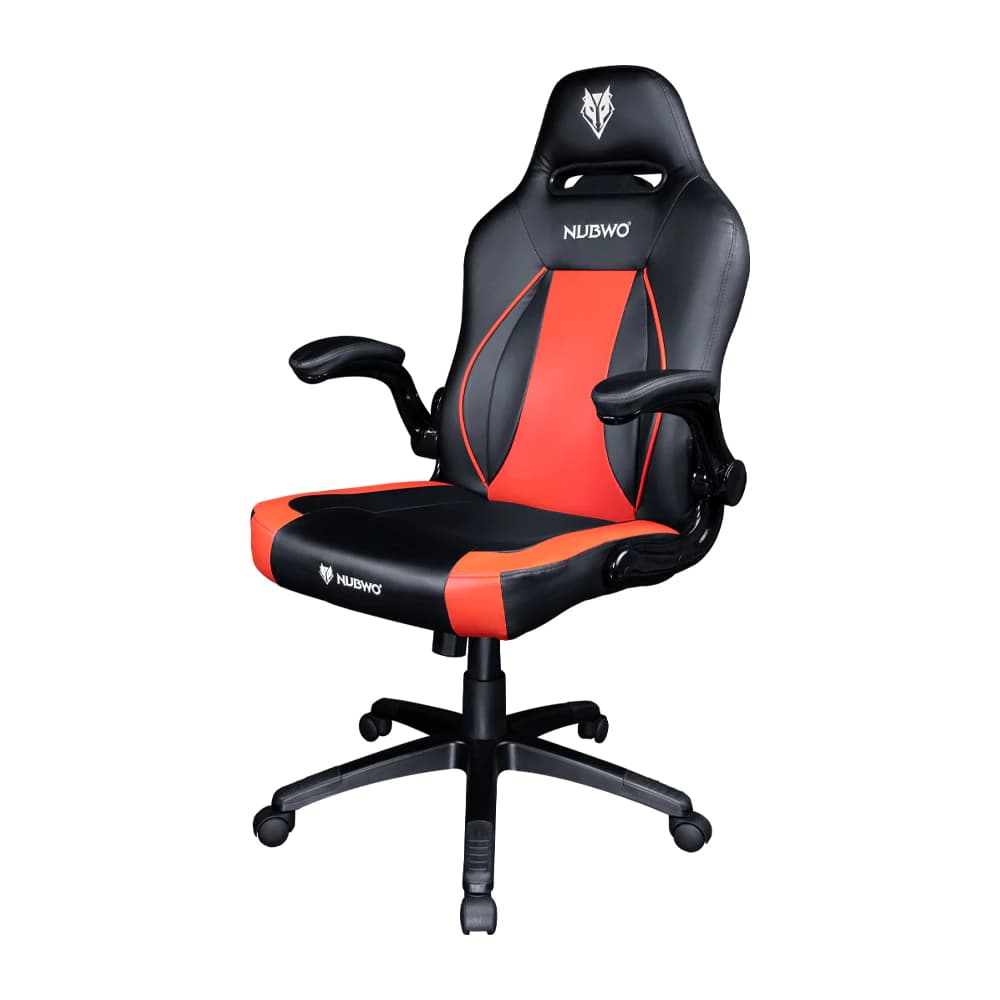 NUBWO เก้าอี้เกมมิ้ง เก้าอี้เกมมิ่งเพื่อสุขภาพ เก้าอี้ทำงาน เก้าอี้สีส้ม Gaming Chair E-Sportขาไนลอน พับที่วางแขนขึ้นได้ เก้าอี้พนักพิงต่ำ รุ่น NBCH-008 https://lnwchill.com