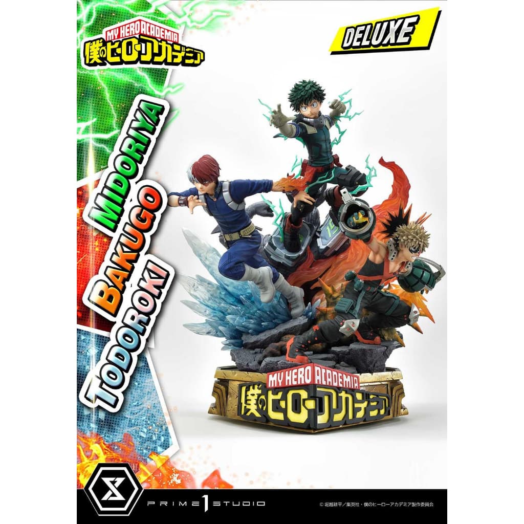 Prime 1 Studio (UPMMHA-01DX) - Midoriya, Bakugo, Todoroki: My Hero Academia 1/4 Scale (Deluxe) https://lnwchill.com
