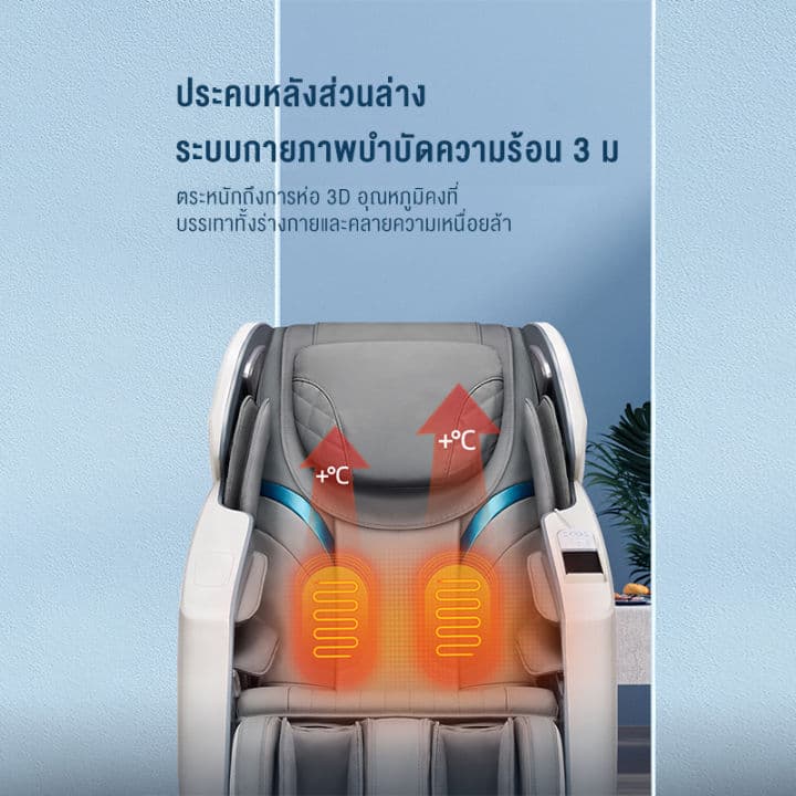 XUTI AM-R1S เก้าอี้นวดไฟฟ้าเพื่อสุขภาพ Zero Gravity โปรแกรมอัตโนมัติ สแกนร่างกาย นวดสั่น นวดคลึง นวดกดจุด นวดทุบ สัมผัส 3 มิติ หัวนวดกลีบดอกไม้ ผ่อนคลายกล้ามเนื้อทั้งตัว (รีโมทภาษาไทย) https://lnwchill.com
