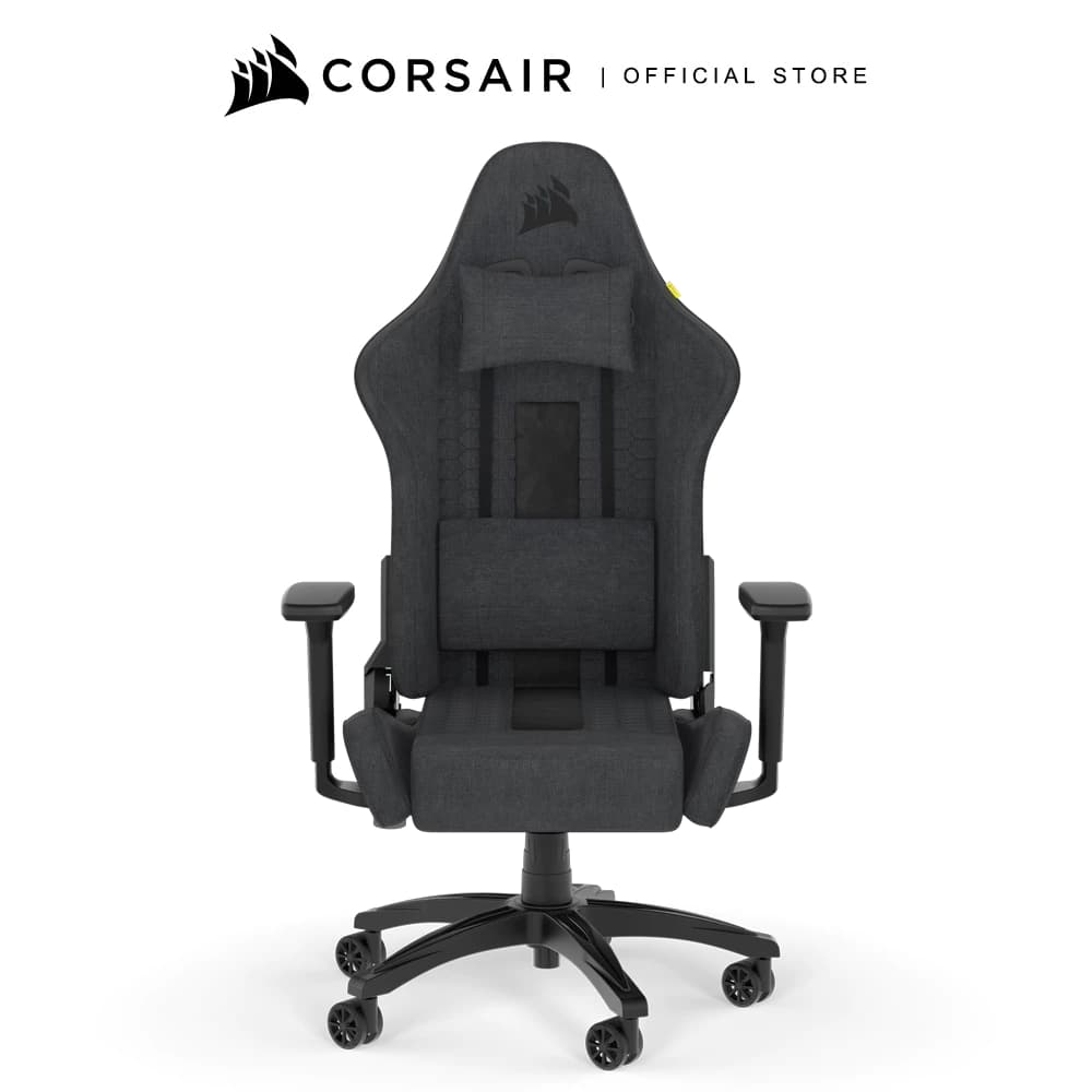 CORSAIR Chair รุ่น TC100 RELAXED Gaming Chair E-Sport เก้าอี้สีเทา เก้าอี้พนักพิงสูง ลดอาการปวดเมื่อย เก้าอี้เบาะ นุ่ม เกรดพรีเมี่ยม - Fabric Black/Grey https://lnwchill.com