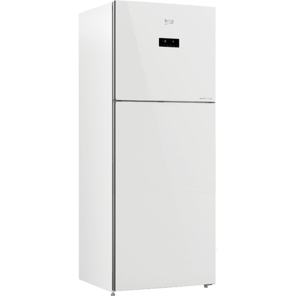 Beko รุ่น RDNT470E10VZJHFGW ตู้เย็นกระจกขาว 2 ประตู 14.6 คิว อินเวอร์เตอร์ เทคโนโลยี HarvestFresh NeoFrost ประหยัดไฟ 5 ดาว https://lnwchill.com
