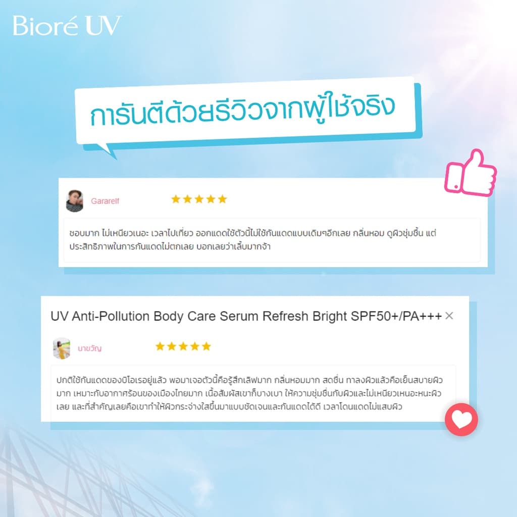 Biore [แพ็ค 2] บิโอเร ยูวี บอดี้แคร์เซรั่ม 150มล Bio-฿499re UV Anti-Pollution Body Care Serum Age Defend SPF50+ PA+++ 150 ml. https://lnwchill.com