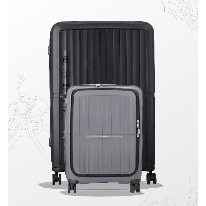 POLO WORLD รุ่น PW418 Wisely Tanker Hardcase Luggage กระเป๋าเดินทางล้อลากวัสดุ PP แข็งแรงทนทาน พร้อมระบบ TSA Lock รับประกัน 2 ปี https://lnwchill.com
