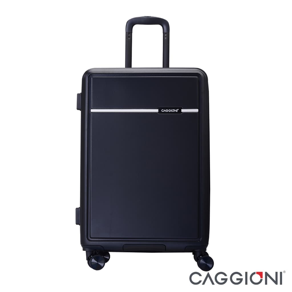 Caggioni รุ่น C23021 กระเป๋าเดินทาง ABS สีดำ ทรงเหลี่ยม จุของเยอะ ล้อลื่น TSA Lock เพื่อความสะดวกและปลอดภัยทุกทริป https://lnwchill.com