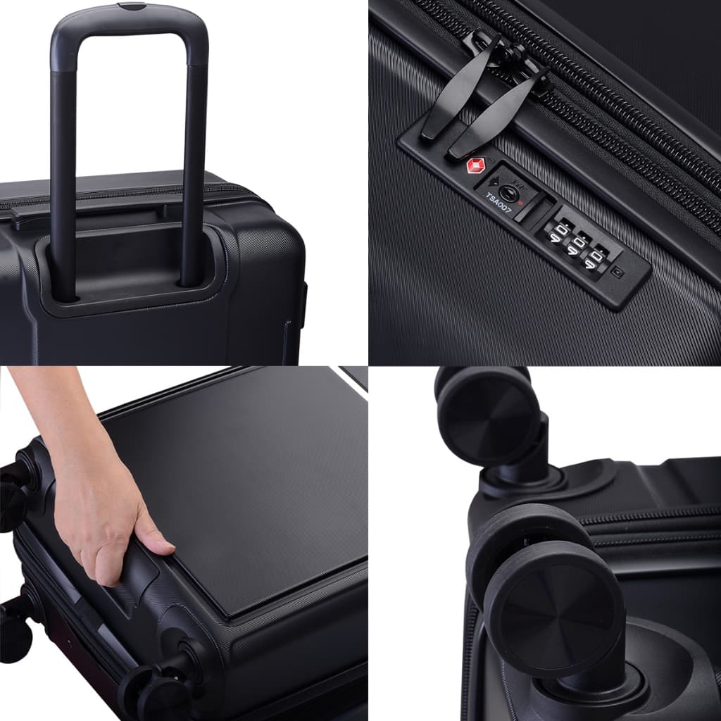 Caggioni รุ่น C23021 กระเป๋าเดินทาง ABS สีดำ ทรงเหลี่ยม จุของเยอะ ล้อลื่น TSA Lock เพื่อความสะดวกและปลอดภัยทุกทริป https://lnwchill.com