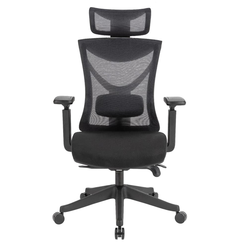 Ergotrend เก้าอี้เพื่อสุขภาพเออร์โกเทรน รุ่น BRUGE เก้าอี้สีดำ ระบายอากาศดีเยี่ยม นุ่มสบาย ตามหลักสรีระศาสตร์ Ergonomic เก้าอี้พนักพิงสูง ลดอาการปวดเมื่อย เกรดพรีเมี่ยม https://lnwchill.com