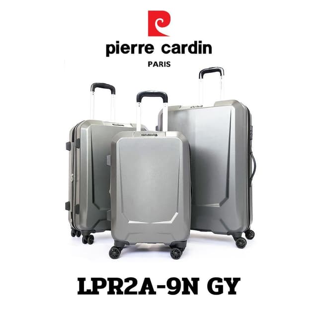 Pierre Cardin รุ่น LPR2A-9N กระเป๋าเดินทาง PC+ABS ผิวด้านกันรอย น้ำหนักเบา ระบบ Double Zip ป้องกันการโจรกรรม เพื่อความปลอดภัยทุกการเดินทาง