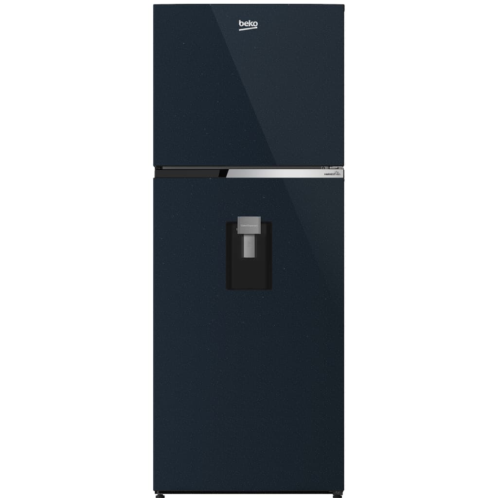 BEKO รุ่น RDNT401I20DSHFSUBL ตู้เย็น 2 ประตู 13.2Q อินเวอร์เตอร์ NutriFreeze HarvestFresh สี Uniglass Ocean Blue ประหยัดไฟ https://lnwchill.com