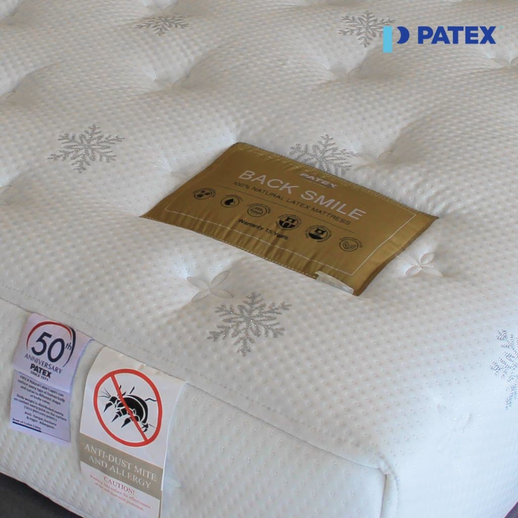 PATEX รุ่น Back Smile D95 ที่นอนยางพาราแท้ 100% แบบแน่นพิเศษ แก้ปวดหลัง เหมาะสำหรับผู้สูงอายุ https://lnwchill.com