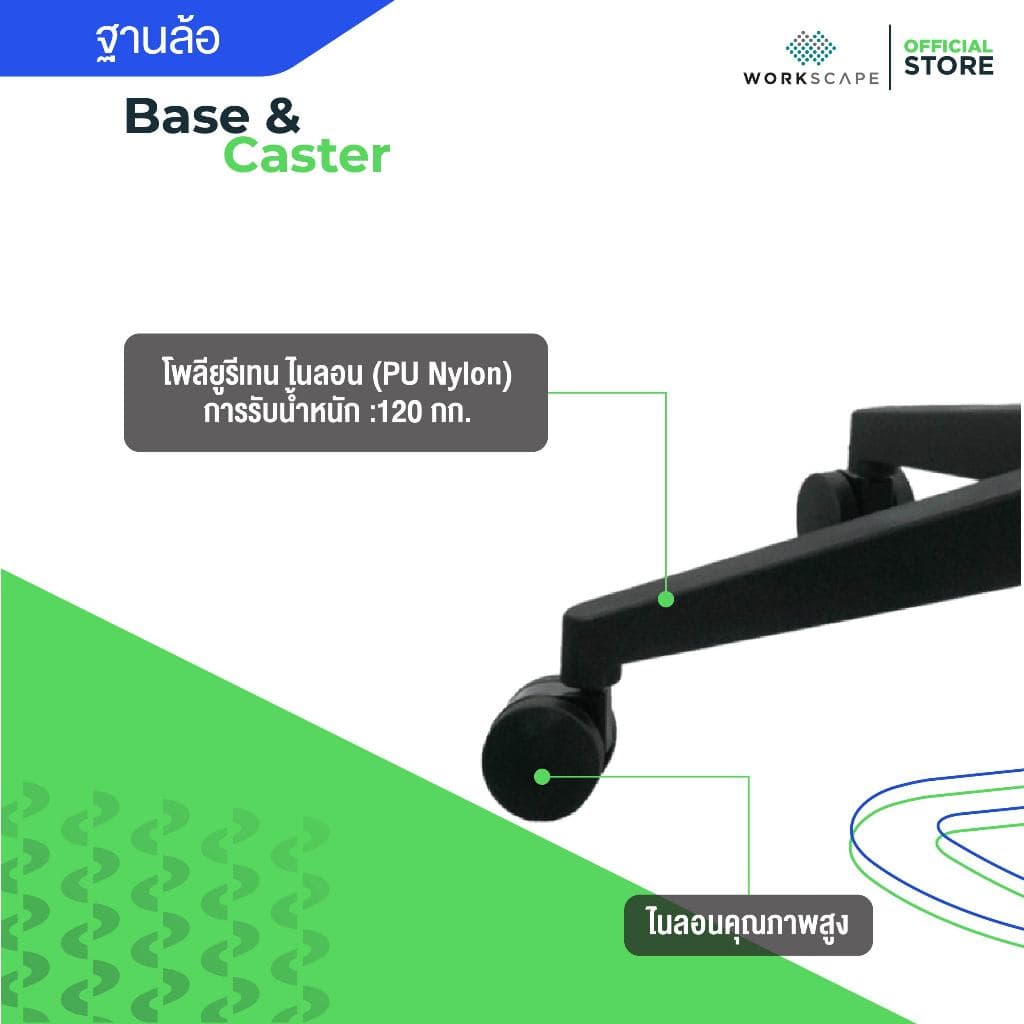 Workscape รุ่น Vela เก้าอี้สุขภาพ พนักพิงตาข่ายสีเทา เบาะหุ้มหนัง พนักพิงศีรษะ3D รองรับสรีระ ลดออฟฟิศซินโดรม https://lnwchill.com