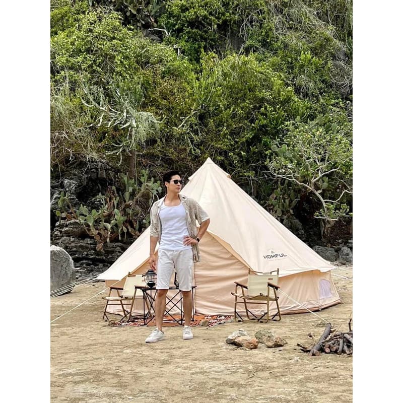 Homful Bell Yart Tent เต็นท์กระโจม ผ้าTC Cotton (มีราคาส่ง) รับประกัน1ปี มีให้เลือก 3 ขนาด https://lnwchill.com