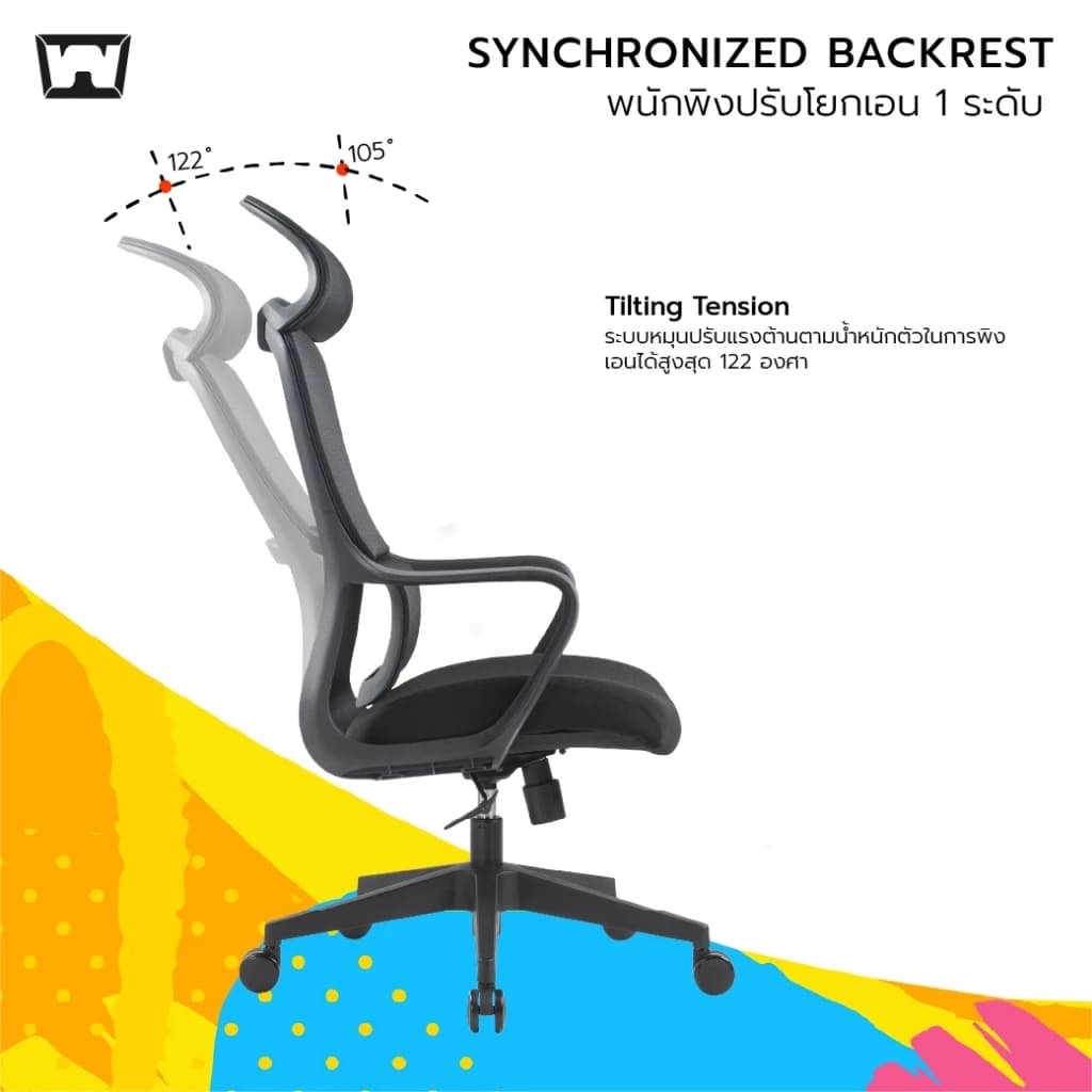 Work Station - Ergonomic chair เก้าอี้ทำงานเพื่อสุขภาพ รุ่น Model G เก้าอี้สีดำ เก้าอี้นั่งทำงาน ราคาประหยัด ลดอาการปวดเมื่อย นุ่มสบาย ตามหลักสรีระศาสตร์ รองรับน้ำหนัก 120 kg. https://lnwchill.com