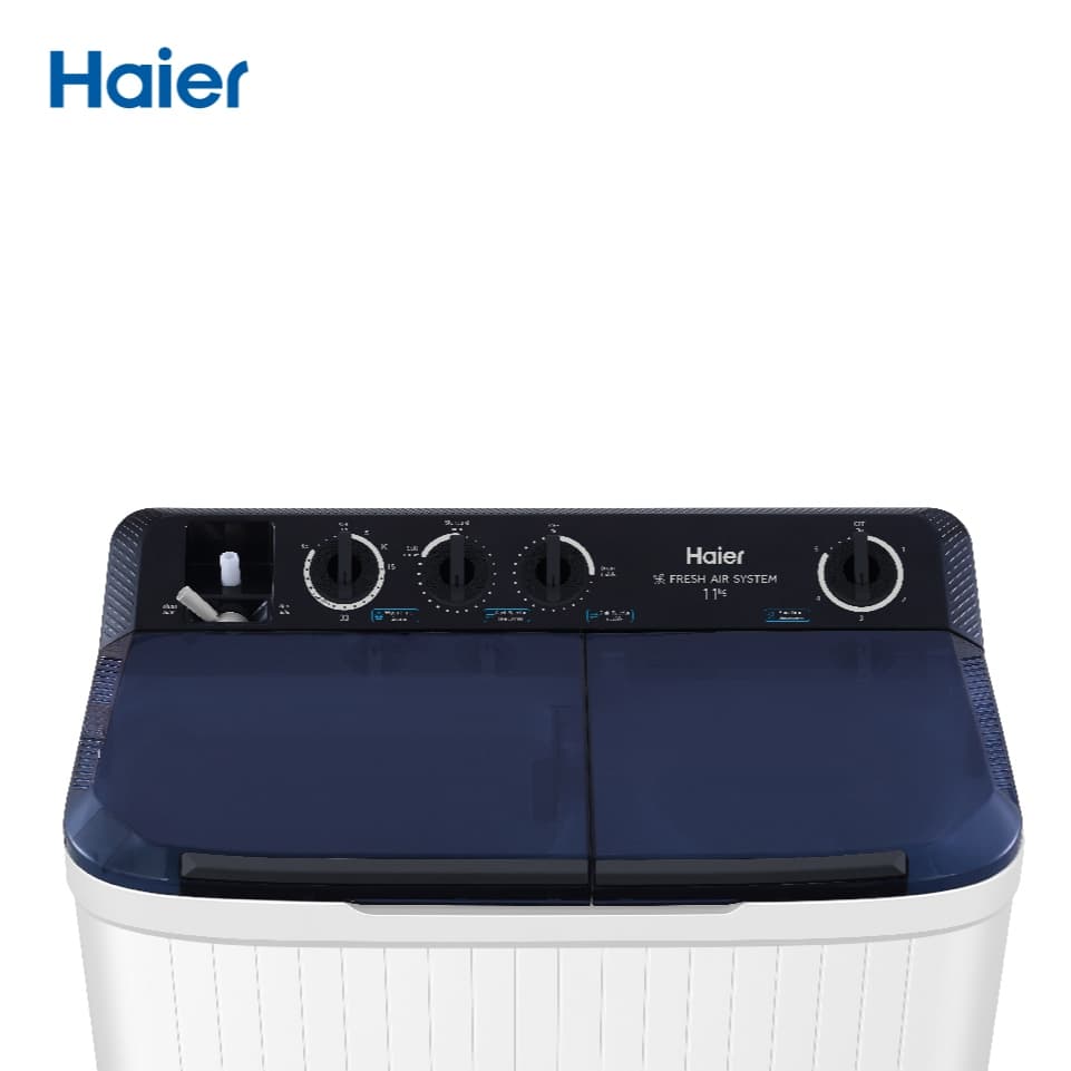 Haier รุ่น HTW110-1217 เครื่องซักผ้า 2 ถัง กึ่งอัตโนมัติ ความจุ 11 kg ซักสะอาดด้วยระบบม่านน้ำตกและโปรแกรมแช่ผ้าเพื่อประสิทธิภาพสูงสุด https://lnwchill.com