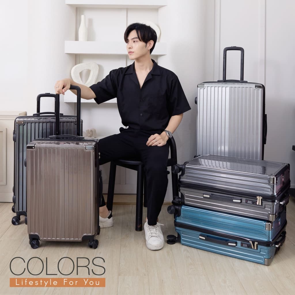 Suissewin รุ่น T070 กระเป๋าเดินทางล้อลาก ABS+PC มีมุมกันกระแทก 20-24-28 นิ้ว https://lnwchill.com