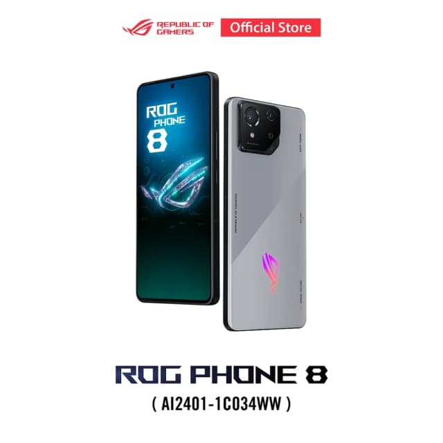 Republic of Gamers ASUS ROG Phone 8 (12GB/256GB) Storm Grey, Gaming Phone, 6.78" FHD+ (2448x1080), Snapdragon 8 Gen 3 (AI2401-1C034WW)