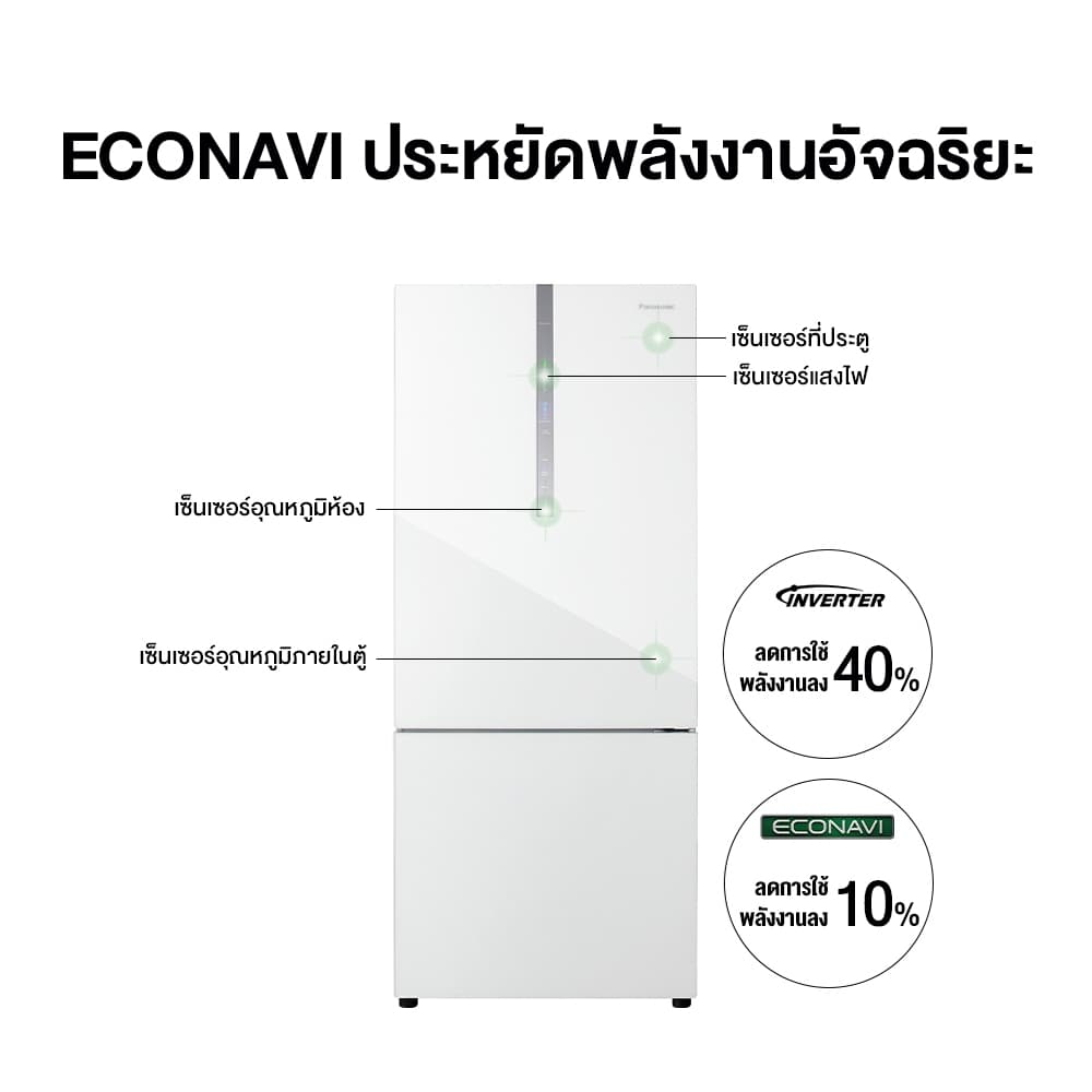 PANASONIC NR-BX471WGWT ตู้เย็น 2 ประตู 14.8 คิว สีขาวกระจก ช่องแช่แข็งล่าง Prime Fresh -3 องศา ถนอมอาหารสดปรุงได้ทันทีไม่ต้องละลายน้ำแข็ง https://lnwchill.com