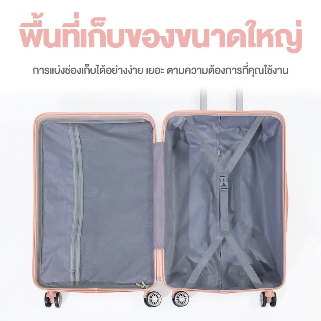 SUISSEWIN กระเป๋าเดินทางล้อลาก เฟรมชิป TSA LOCK วัสดุ ABS ผสม PC รุ่น BF22 ทนทาน ปลอดภัย ทุกการเดินทาง https://lnwchill.com