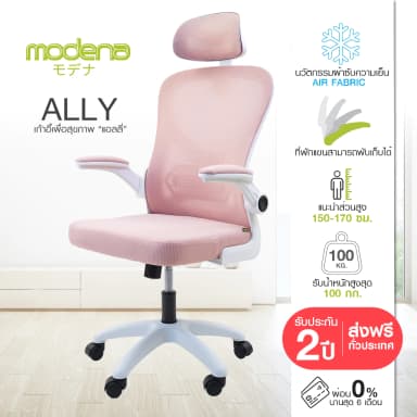 Modena Ally เก้าอี้เพื่อสุขภาพ เกรดคุณภาพ เก้าอี้สุขภาพ Ergonomic Chair ลดอาการปวดเมื่อย รองรับน้ำหนัก 100 kg. เก้าอี้ทำงาน เก้าอี้สำนักงาน