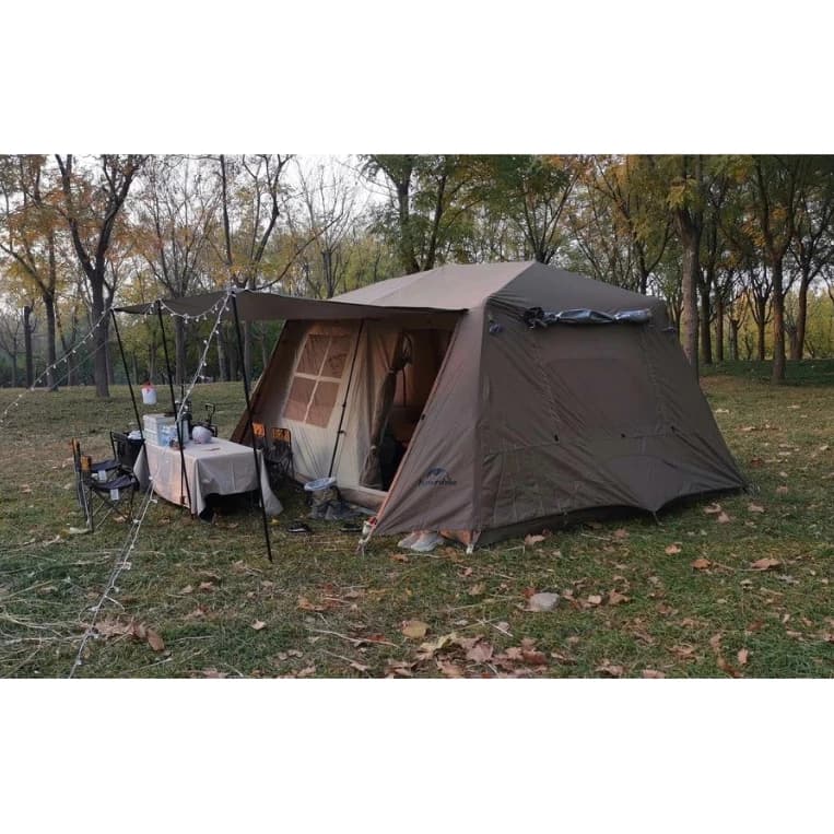 Naturehike Village13 เต็นท์บ้านออโต้ 2ห้องนอน 1ห้องนั่งเล่น กันน้ำ กันแดดUV-A/UV-B 50+ https://lnwchill.com