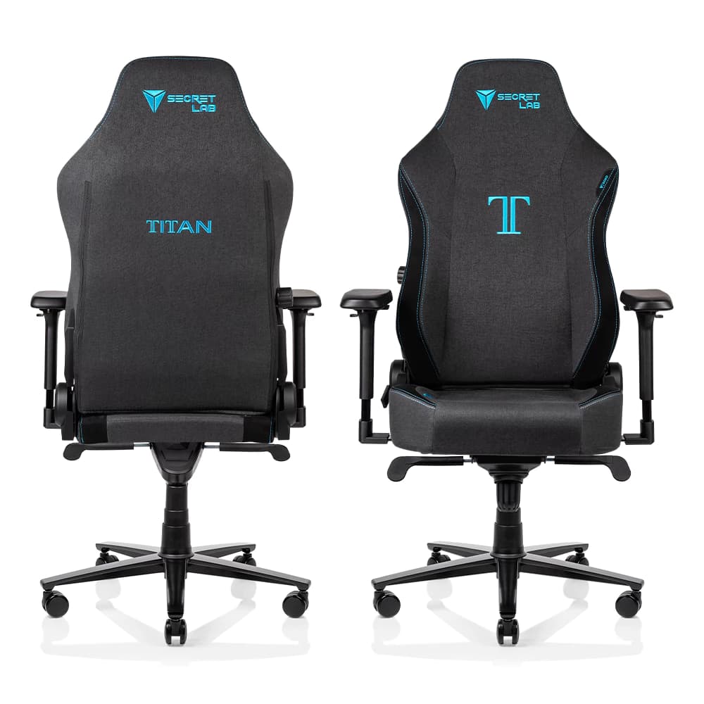 Secretlab TITAN Classic เบาะผ้า SoftWeave™️— สีชาโคลบลู (Charcoal Blue) เก้าอี้เกมมิ่ง https://lnwchill.com