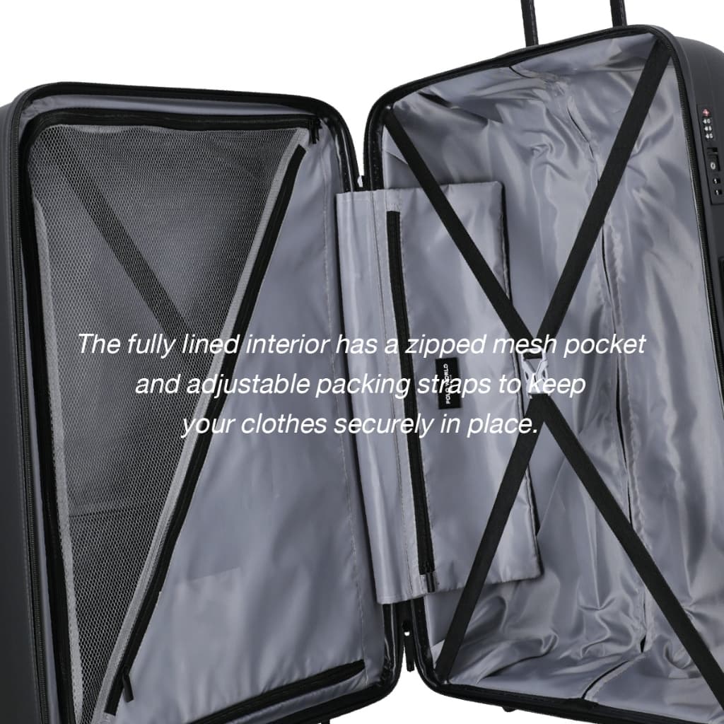 POLO WORLD รุ่น PWES-50123 Sloan Wheeled Hardcase Luggage กระเป๋าเดินทางล้อลาก Polypropylene น้ำหนักเบา ทนทาน ดีไซน์คลาสสิก https://lnwchill.com