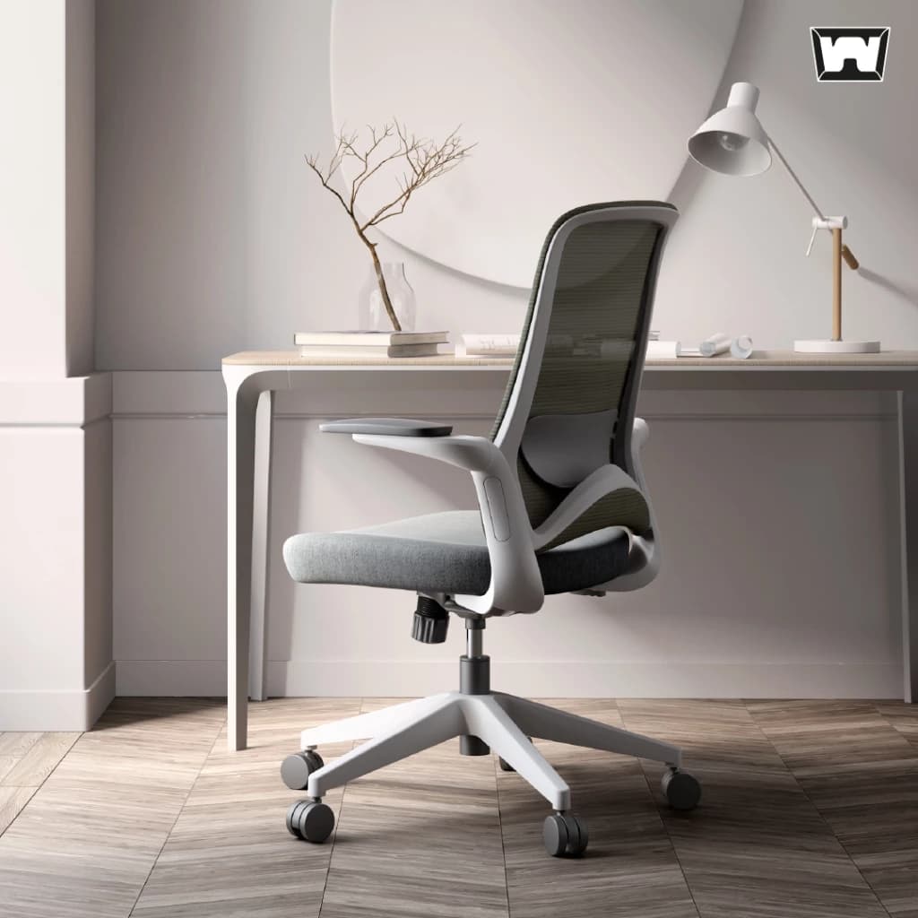 Work Station - Office chair เก้าอี้ทำงาน รุ่น Klimt เก้าอี้สำนักงาน เก้าอี้นั่งทำงาน เก้าอี้พนักพิงต่ำ เก้าอี้สีเทา เก้าอี้สีฟ้า เก้าอี้สีเขียว เก้าอี้สีชมพู ราคาดี รองรับน้ำหนัก 136 kg. https://lnwchill.com